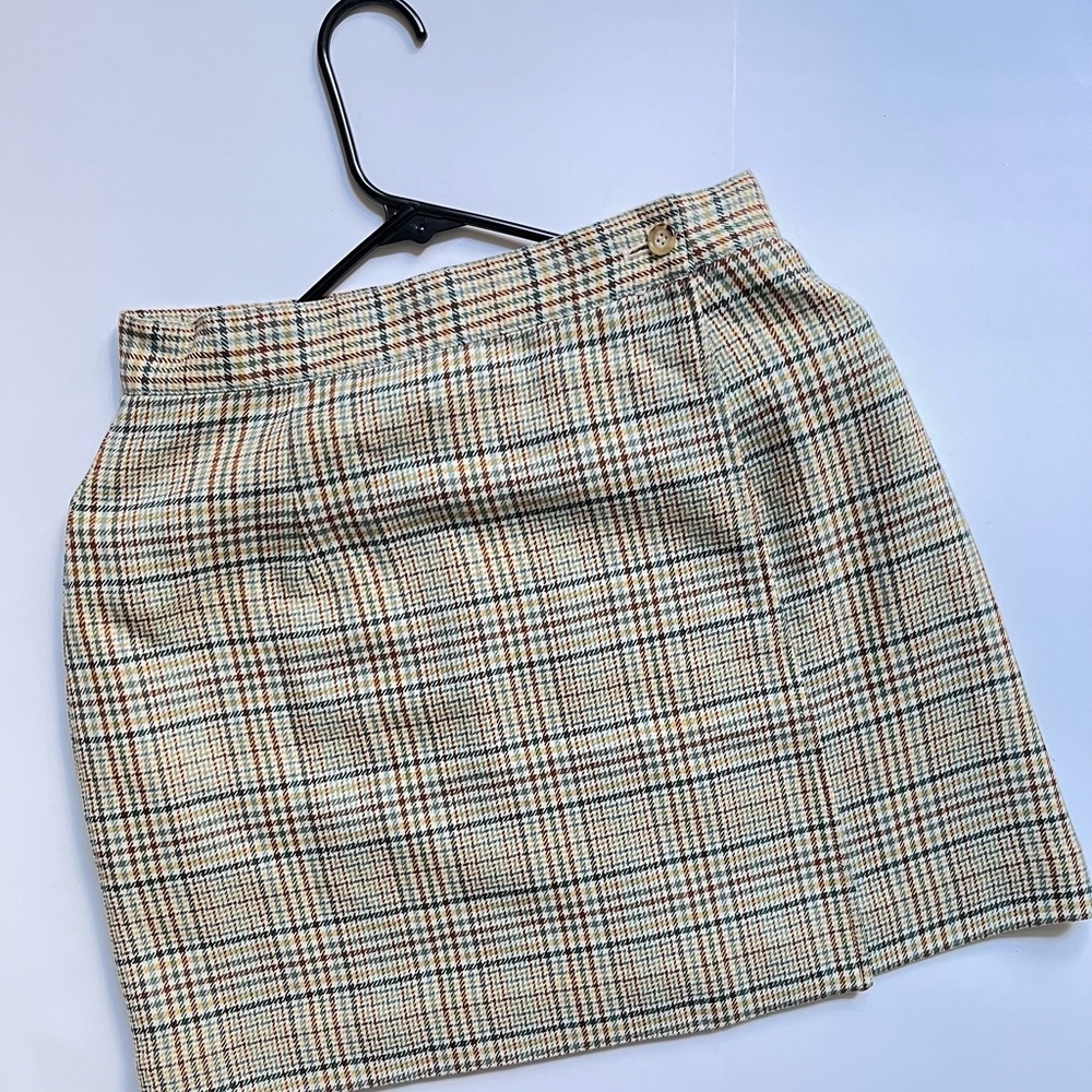 Korean Plaid Vintage Skirt